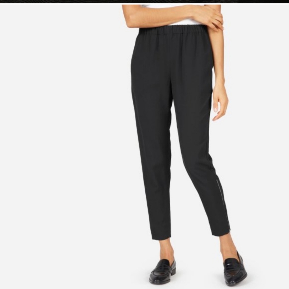 Everlane Black Japanese GoWeave Zip Track Pant 00